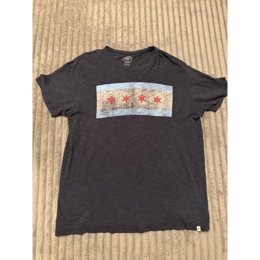 Chicago Flag '47 Men's T-Shirt Size Medium
